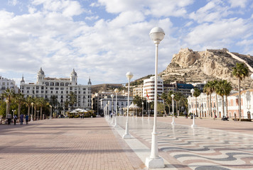 Alicante view from marina area