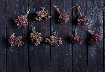 Bunch of dry oregano.