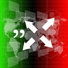 Quote blank template. Quote bubble. Print design. Quote form. Template vector. Vector poster. Empty template. Circle business card template, paper sheet, information, text. vector quote circle blank