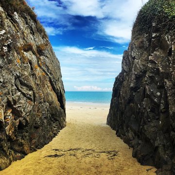 Plage paradisiaque en Bretagne