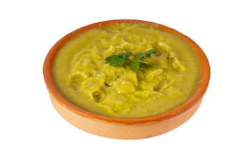 vegetable soup isolated