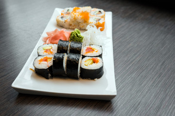 Sushi set, Japanese food