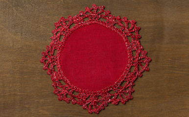 Hand-Knitted linen table napkin