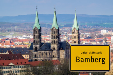 Universitätsstadt Bamberg Schild