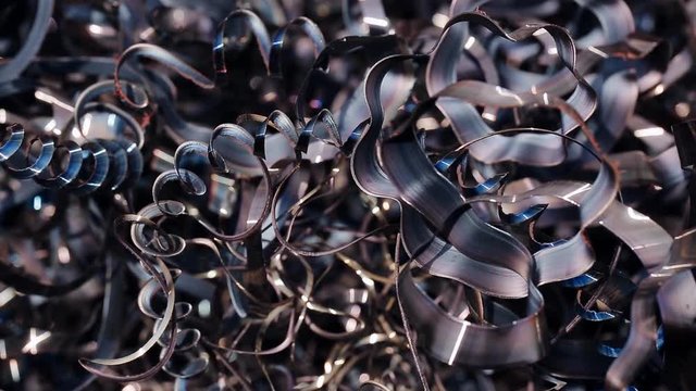 metal shavings after metal processing