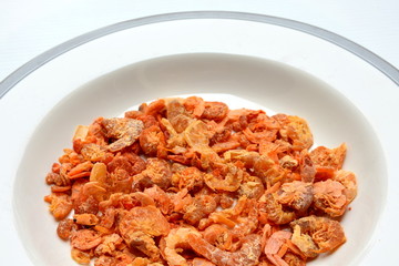 dried shrimp in dish