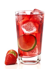 Strawberries cocktail