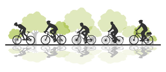 Obraz premium Fahrrad fahren Tour 