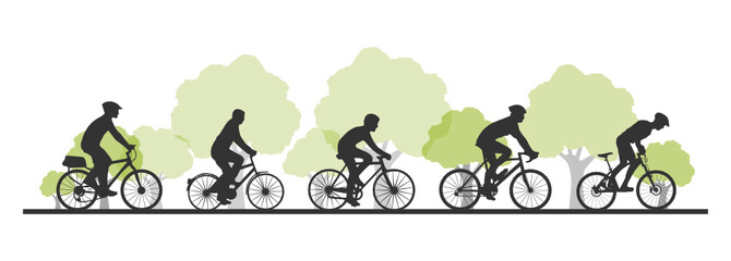 Obraz premium Fahrrad fahren Tour 