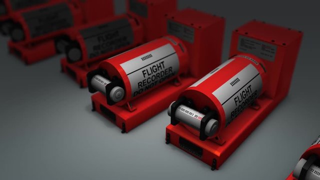 Artist rendering flight recorder, Black box.	