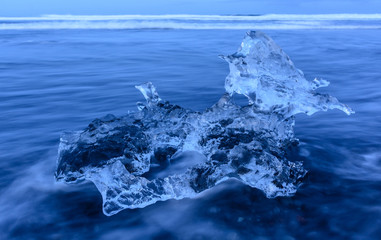 ice floe on the beach