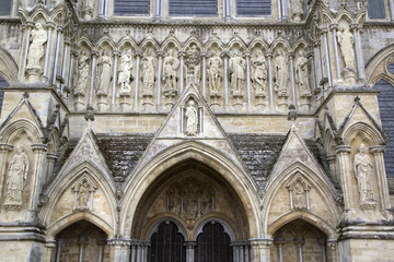 Obraz premium Salisbury Cathedral Facade