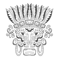 Vector Maya ornament
