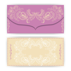 Horizontal greeting card for design