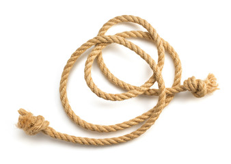 ship rope on white background