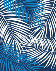 Palm Leaf Vector Background Illustration