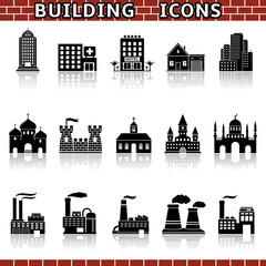 Fototapeta premium Building icon set