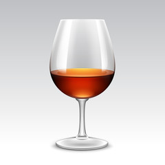 Wine Glass Vector Isolated Transparent
