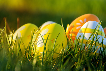 Decorated easter eggs