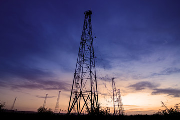 Radio Tower with sky background