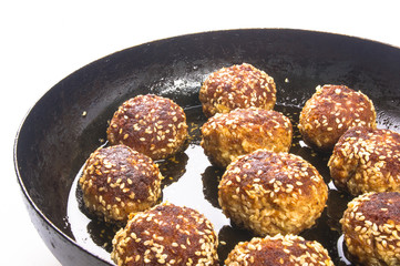 fried meat meatball