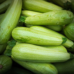 Fresh green zucchini. Zucchini background