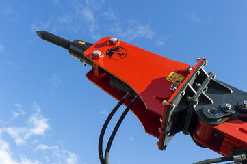 Hydraulic jackhammer for excavator, tractor, bulldozer and other construction machines, heavy...