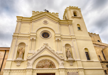 Scenic facade of St. Francesco Church in Pizzo Calabro, Italy