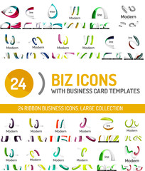 Large set of business line logos