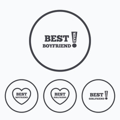 Best boyfriend and girlfriend icons.