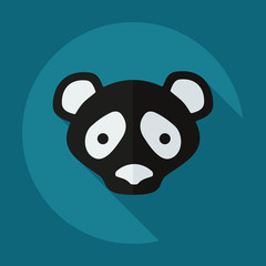 Flat modern design with shadow icons pandas