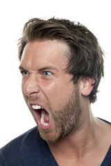 Obraz premium a man shouting