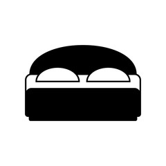 bed black simple icon