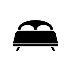 bed black simple icon