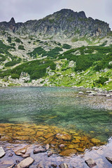 Amazing Panorama of Samodivski Lakes and Dzhangal Peak, Pirin Mountain, Bulgaria