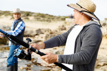 Fototapeta premium Picture of fisherman 