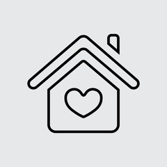 home thin line icon