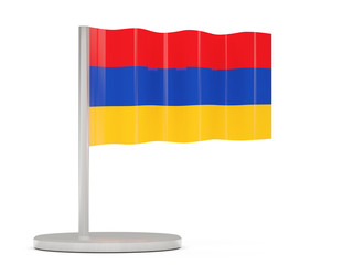 Pin with flag of armenia