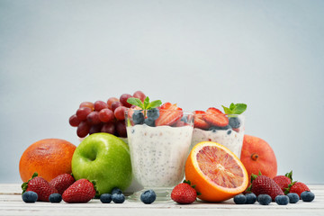 Pudding with chia seeds