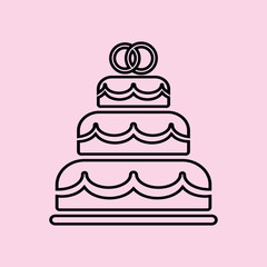 wedding cake icon