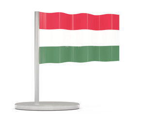 Pin with flag of hungary