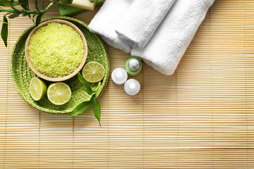 Spa set closeup
