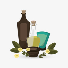 Graphic design of spa center, editable vecctor