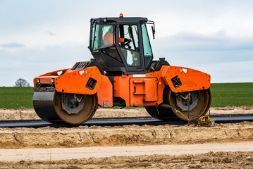 Obraz na płótnie Canvas New road construction