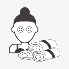 Graphic design of spa center, editable vecctor