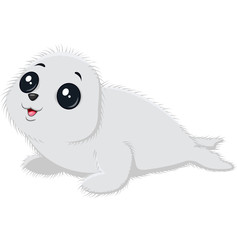 Illustration of cartoon baby seal