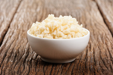 cooked brown rice