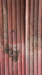 Parts of the temple on old zinc.