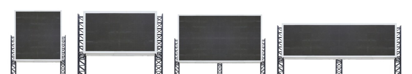 set of large sign board