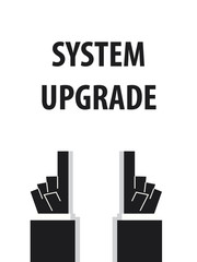 SYSTEM UPGRADE typography 